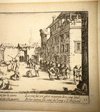 JACQUES CALLOT (1592-1635) ORIGINAL ETCHING TITLED L’HOPITAL, 13IN x 17.75IN (33cm x 45cm) WITH PROVENANCE