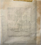 REMBRANDT VAN RIJN (1606-1669) ETCHING AND DRYPOINT TITLED THE BLINDNESS OF TOBIT: THE LARGER PLATE, 15.5IN x 16.5IN (39cm x 42cm)