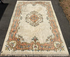 MANSION SIZE FRENCH STYLE AUBUSSON HAND KNOTTED RUG, 11.2 x 16.8 (340cm x 508cm)