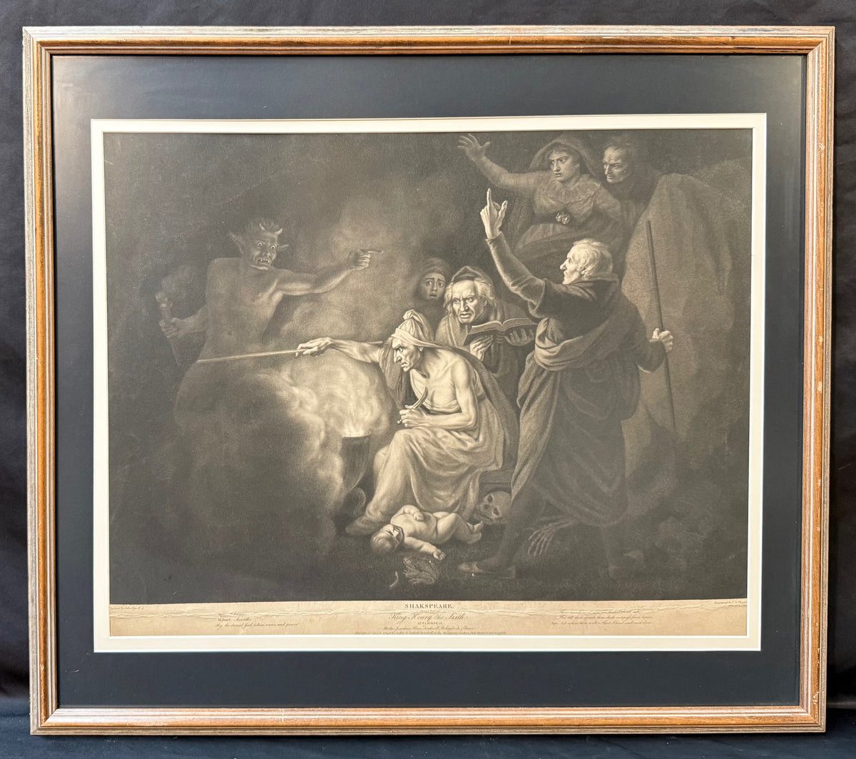 SHAKESPREARE HENRY VI, GEORGE C. PLAYTER (LATE 18TH CENTURY) AFTER JOHN OPIE (1761-1807) FROM BOYDELL SHAKESPEARE GALLERY ENGRAVING, 1796, 26IN x 29IN (66cm x 74cm)