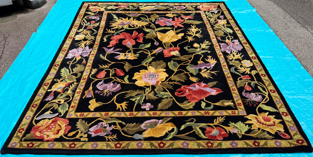 SAVONNERIE STYLE HAND KNOTTED RUG, 8.9 x 10.10 (267cm x 330cm)