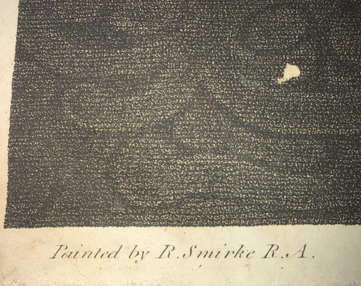 SHAKESPREARE TAMING OF THE SHREW, ROBERT THEW (1758-1802) AFTER ROBERT SMIRKE (1752-1845), FROM BOYDELL SHAKESPEARE GALLERY ENGRAVING, 1794, 26IN x 31.5IN (66cm x 80cm)
