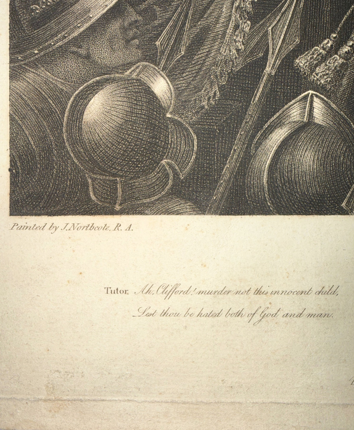 SHAKESPREARE HENRY VI, ENGRAVED BY GEORGE C. PLAYTER (LATE 18th CENTURY) AFTER JAMES NORTHCOTE (1746-1831) FROM BOYDELL SHAKESPEARE GALLERY ENGRAVING, 1796, 24IN x 28.5IN (61cm x 72cm)