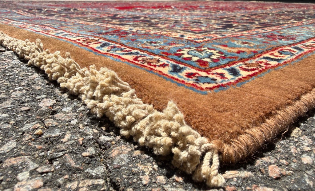 VINTAGE PERSIAN MASHAD HAND KNOTTED RUG, 9.7 x 13.0 (292cm x 396cm)