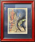 MARC CHAGALL (1887-1985) ORIGINAL LITHOGRAPH TITLED AHASUERUS SENDS VASHTI AWAY, 19.5IN x 23.5IN (50cm x 60cm)