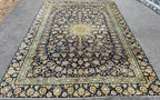 ANTIQUE PERSIAN KASHAN HAND KNOTTED RUG, 9.0 x 12.2 (274cm x 371cm)