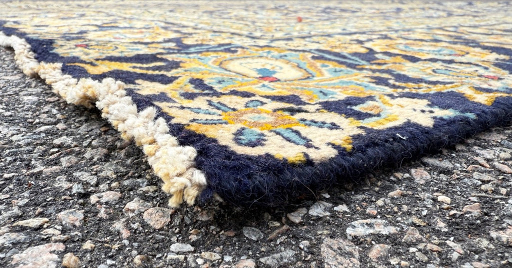 ANTIQUE PERSIAN KASHAN HAND KNOTTED RUG, 9.0 x 12.2 (274cm x 371cm)