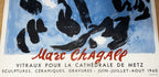 MARC CHAGALL (1887-1985) ORIGINAL EXHIBITION POSTER FOR THE MUSEE DES BEAUX ARTS IN REIMS, 29IN x 36IN (74cm x 91cm)