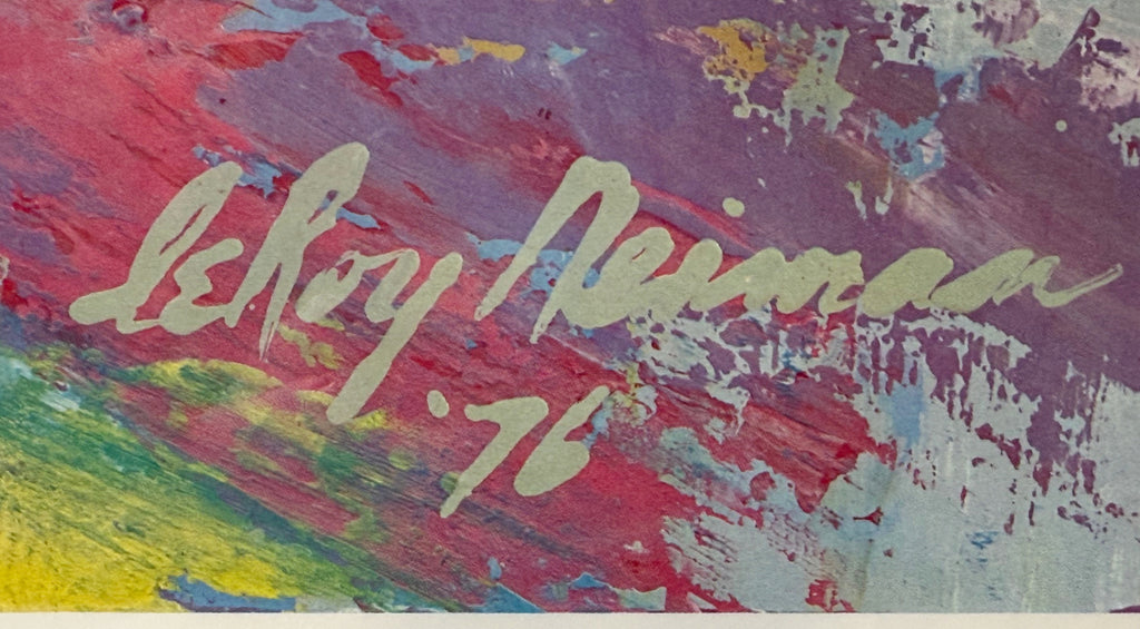 ORIGINAL LEROY NEIMAN (1921-2012) HEIT GALLERIES ART EXHIBITION POSTER, 26IN x 35IN (66cm x 89cm)