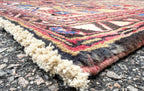 ANTIQUE PERSIAN KARABAGH HAND KNOTTED RUNNER, 3.5 x 10.6 (104cm x 320cm)