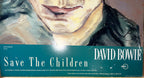 DAVID BOWIE 1988 SAVE THE CHILDREN VINTAGE CHARITY POSTER, BOWIE SELF-PORTRAIT, 34.5IN x 40.5 IN (88cm x 103cm)
