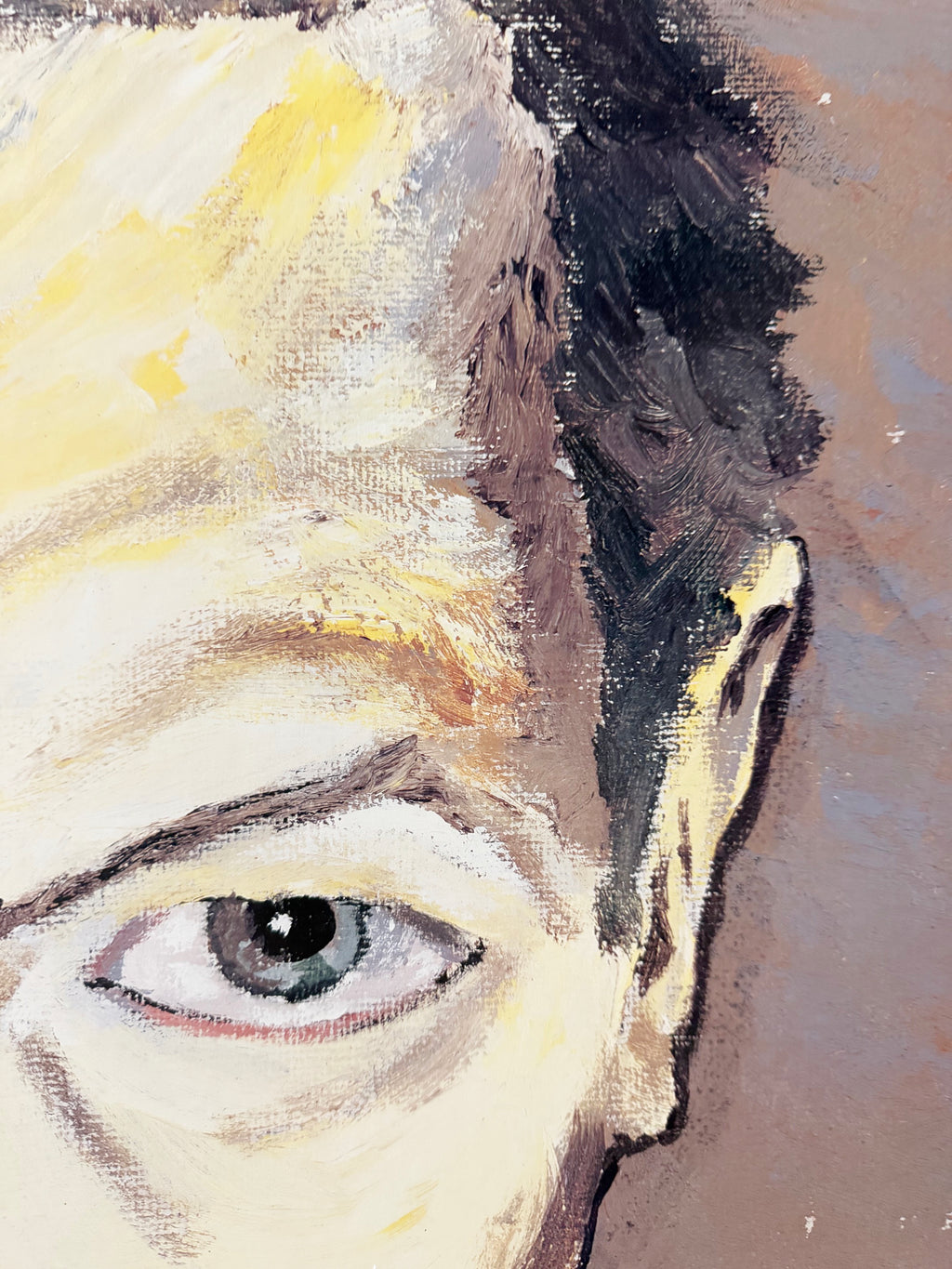 DAVID BOWIE 1988 SAVE THE CHILDREN VINTAGE CHARITY POSTER, BOWIE SELF-PORTRAIT, 34.5IN x 40.5 IN (88cm x 103cm)