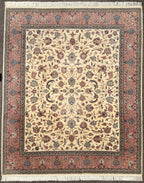 KASHAN HAND KNOTTED RUG WITH 300+ KPSI, 8.2 x 9.10 (249cm x 300cm)