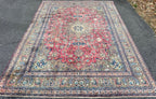 ANTIQUE PERSIAN KASHAN HAND KNOTTED RUG, 9.5 x 12.7 (287cm x 384cm)