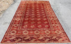 VINTAGE BUKHARA HAND KNOTTED RUG, 8.0 x 12.3 (244cm x 373cm)