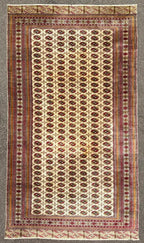 MANSION SIZED, VINTAGE BUKHARA HAND KNOTTED RUG, 9.11 x 16.3 (302cm x 495cm)