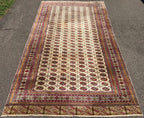 MANSION SIZED, VINTAGE BUKHARA HAND KNOTTED RUG, 9.11 x 16.3 (302cm x 495cm)