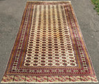 MANSION SIZED, VINTAGE BUKHARA HAND KNOTTED RUG, 9.11 x 16.3 (302cm x 495cm)