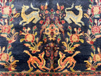 ANTIQUE PERSIAN MEHRABAN PICTORIAL HAND KNOTTED RUNNER, 4.2 x 10.7 (127cm x 323cm)