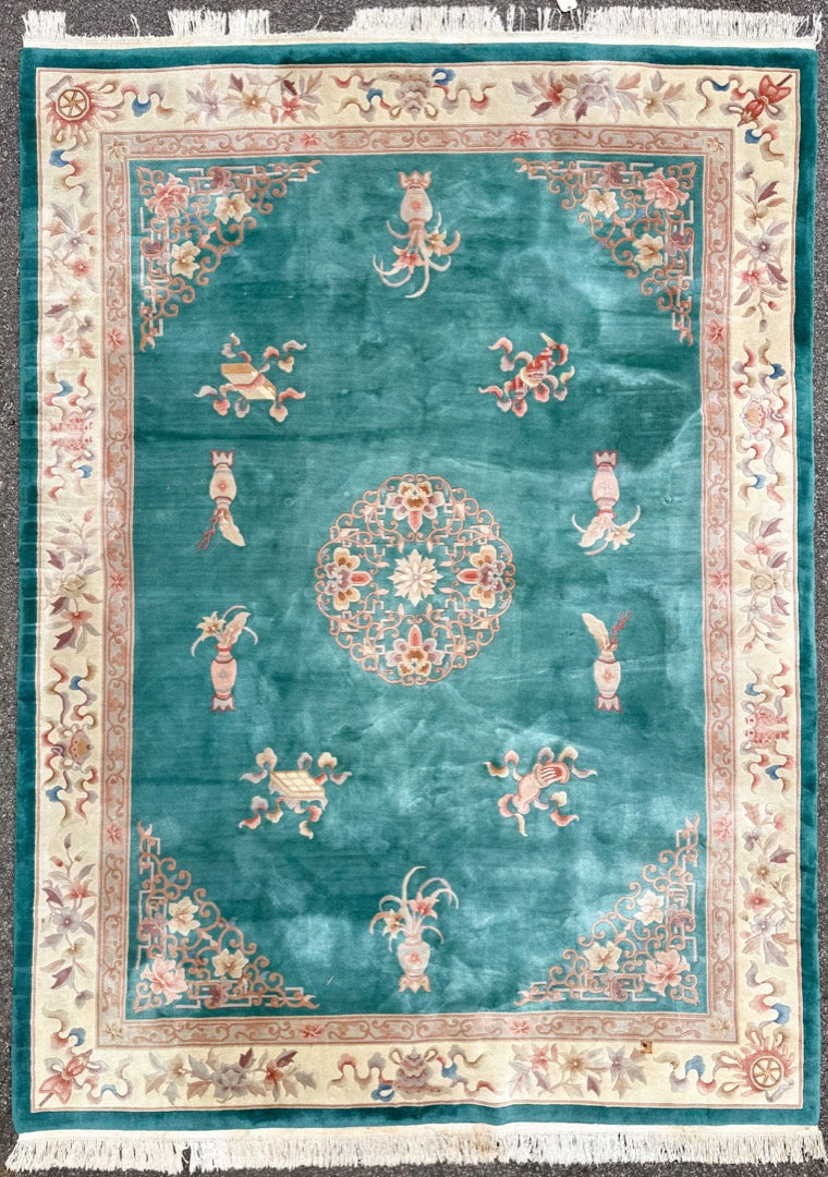 SINO ART DECO HAND KNOTTED RUG, 9.0 x 12.3 (274cm x 373cm)