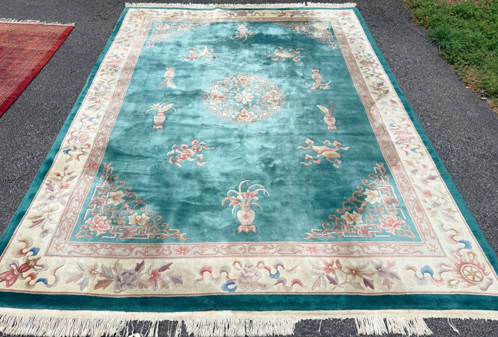 SINO ART DECO HAND KNOTTED RUG, 9.0 x 12.3 (274cm x 373cm)