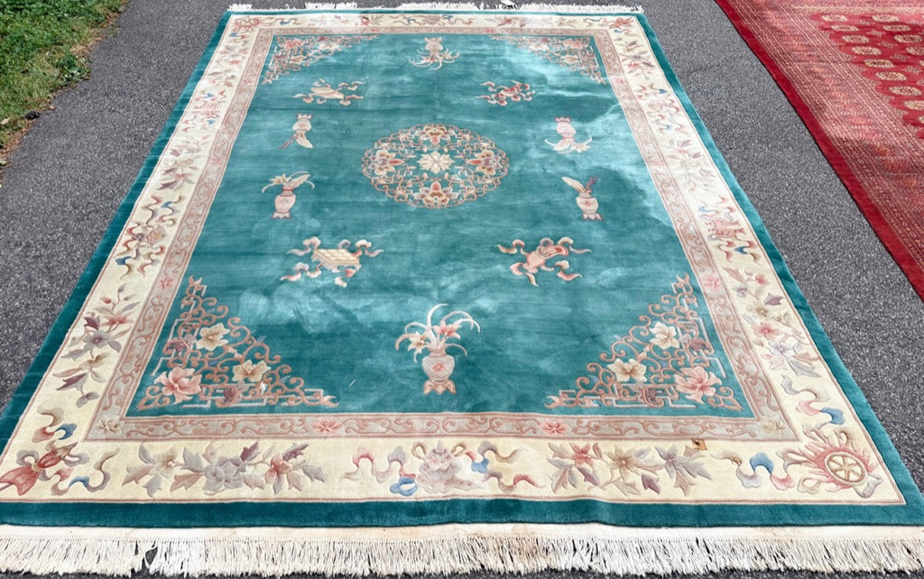 SINO ART DECO HAND KNOTTED RUG, 9.0 x 12.3 (274cm x 373cm)