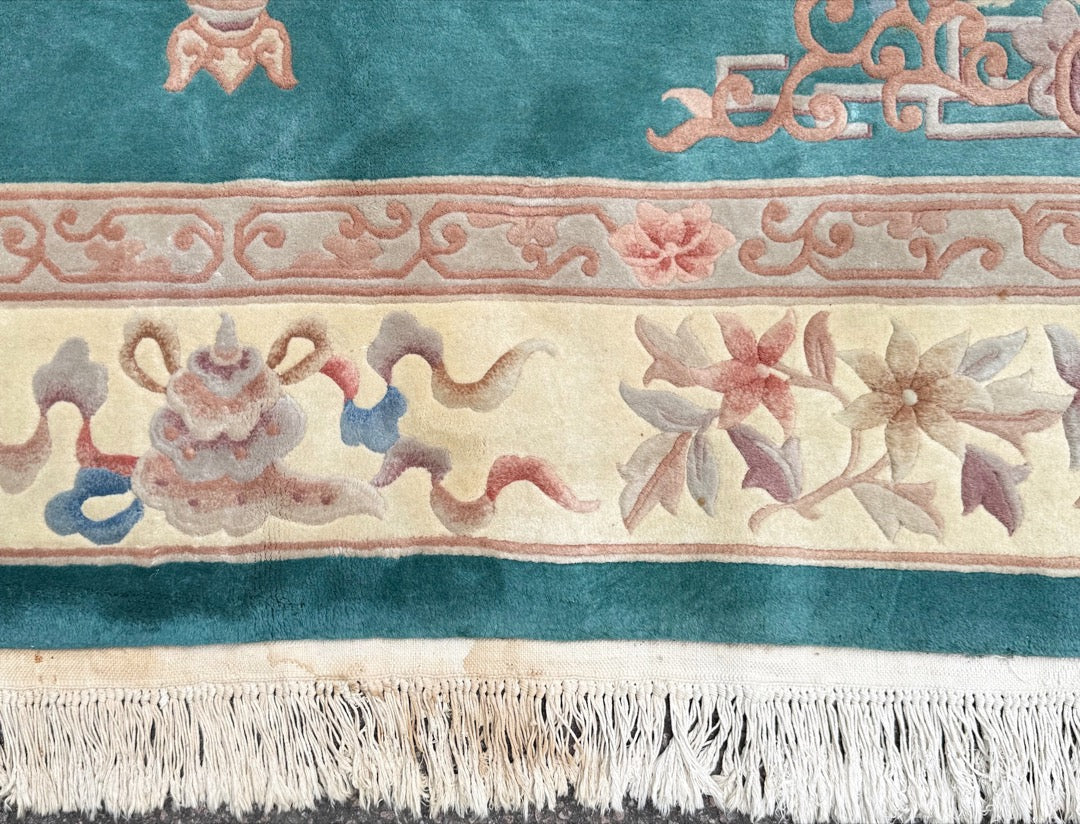 SINO ART DECO HAND KNOTTED RUG, 9.0 x 12.3 (274cm x 373cm)