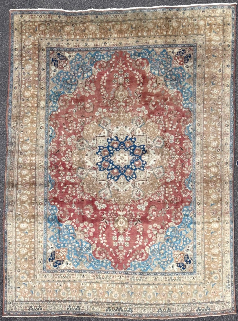 ANTIQUE PERSIAN SULTANABAD HAND KNOTTED RUG, 9.6 x 12.6 (290cm x 381cm)