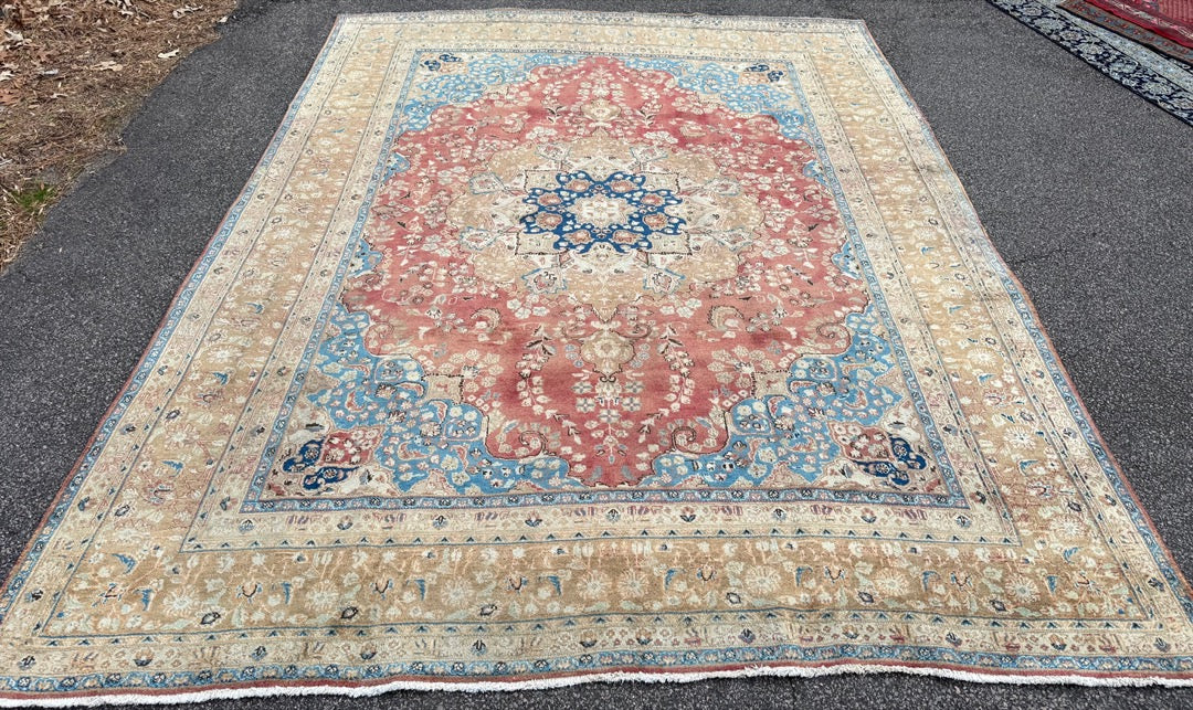 ANTIQUE PERSIAN SULTANABAD HAND KNOTTED RUG, 9.6 x 12.6 (290cm x 381cm)
