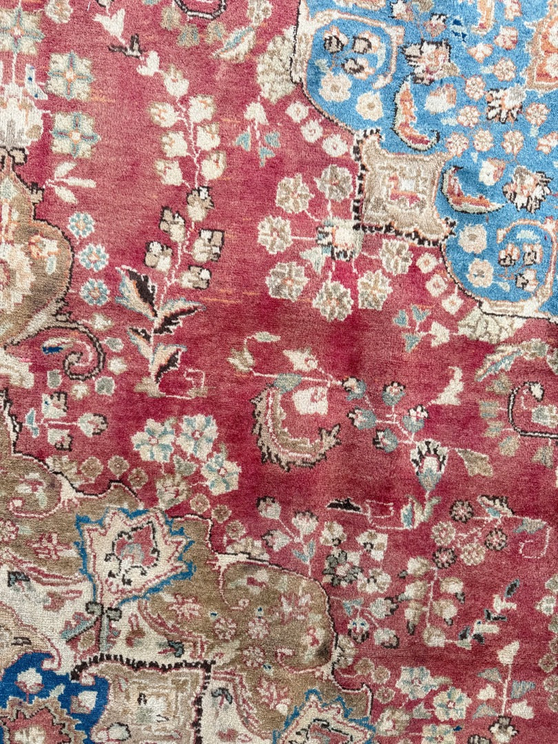 ANTIQUE PERSIAN SULTANABAD HAND KNOTTED RUG, 9.6 x 12.6 (290cm x 381cm)