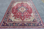 ANTIQUE PERSIAN HERIZ HAND KNOTTED RUG, 8.5 x 11.0 (257cm x 335cm)
