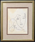 AFTER PABLO PICASSO (SPANISH, 1881–1973) LITHOGRAPH TITLED LE VISAGE DE LA PAIX, 18IN x 22IN (46cm x 56cm)