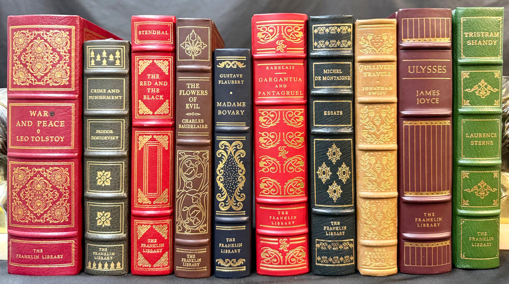FRANKLIN LIBRARY 100 GREATEST BOOKS OF ALL TIME, EUROPEAN AUTHORS, 10 VOLUMES