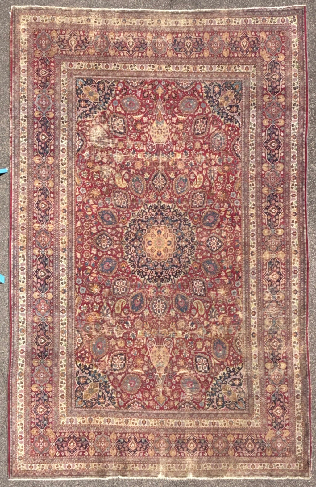ANTIQUE MANSION PERSIAN KHORASAN HAND KNOTTED RUG, 11.9 x 18.9 (358cm x 546cm)