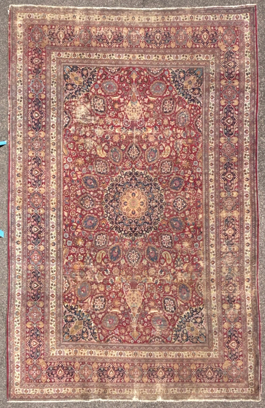 ANTIQUE MANSION PERSIAN KHORASAN HAND KNOTTED RUG, 11.9 x 18.9 (358cm x 546cm)