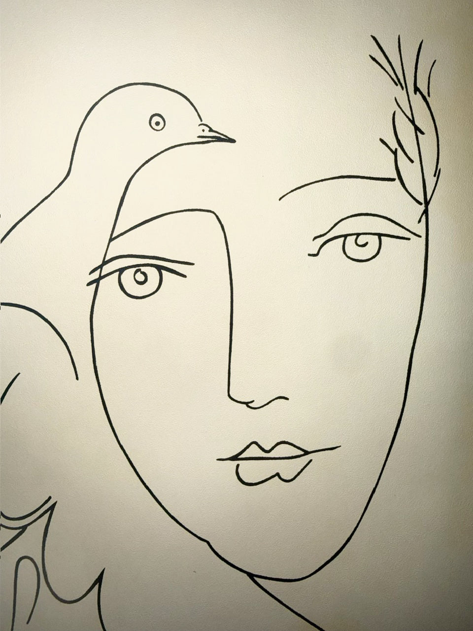 AFTER PABLO PICASSO (SPANISH, 1881–1973) LITHOGRAPH TITLED LE VISAGE DE LA PAIX, 18IN x 22IN (46cm x 56cm)