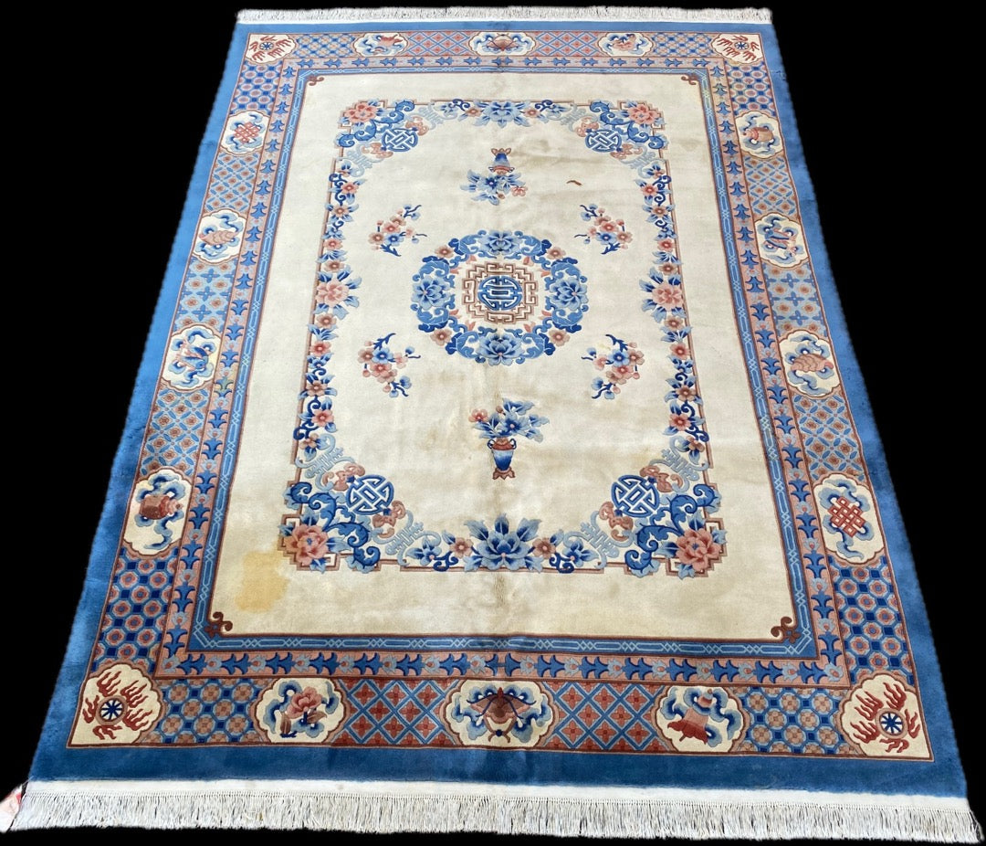 VINTAGE PEKING HAND KNOTTED RUG, 8.11 X 12.2 (272cm X 371cm)