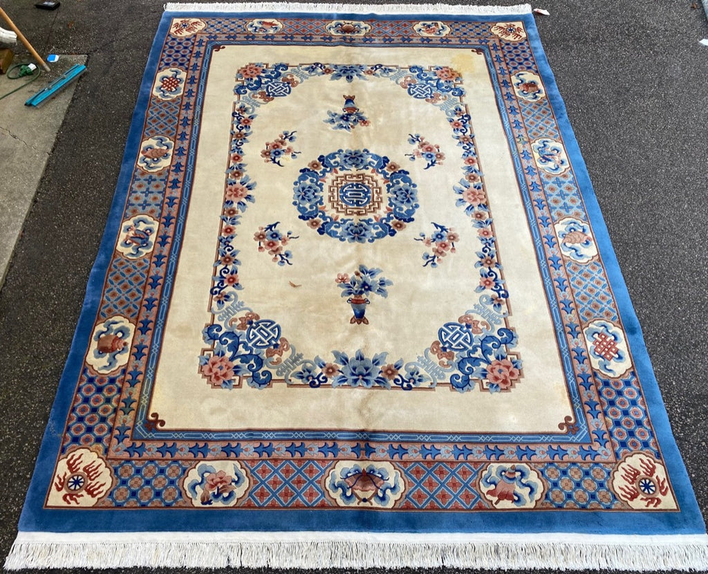 VINTAGE PEKING HAND KNOTTED RUG, 8.11 X 12.2 (272cm X 371cm)