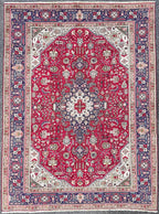 VINTAGE PERSIAN HERIZ HAND KNOTTED RUG, 8.4 x 11.3 (254cm x 343cm)