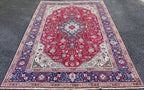 VINTAGE PERSIAN HERIZ HAND KNOTTED RUG, 8.4 x 11.3 (254cm x 343cm)