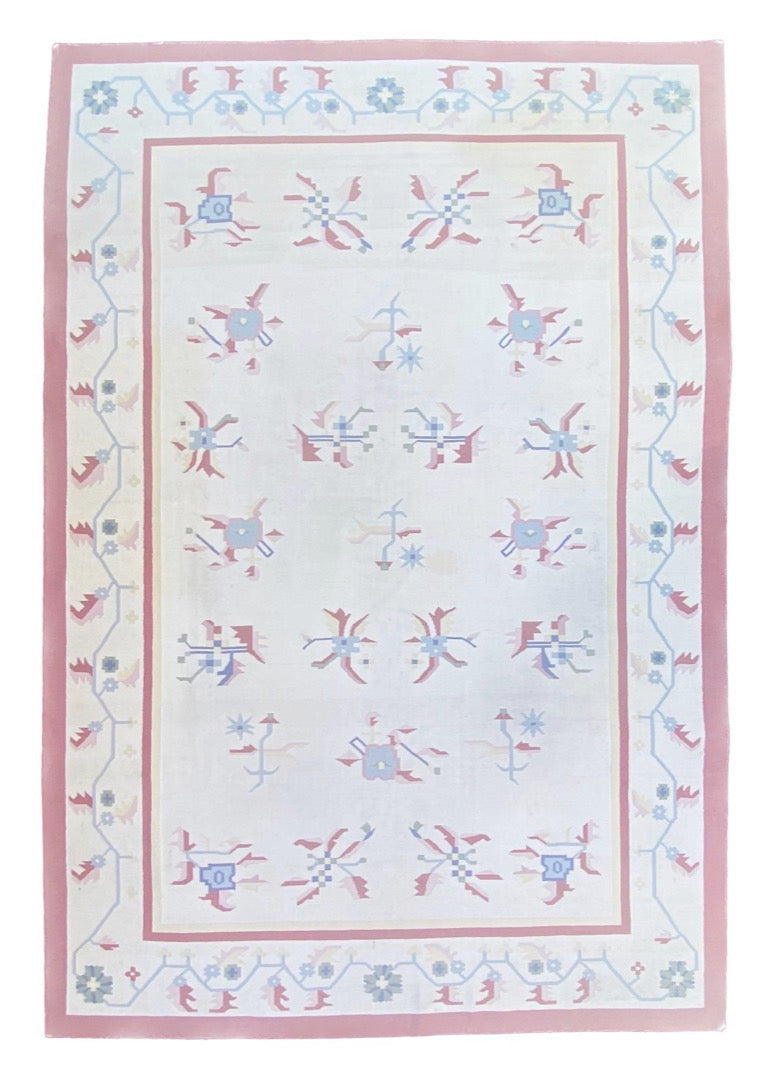 MANSION SIZED KILIM HAND KNOTTED RUG, 12.3 x 18.2 (373cm x 554cm)