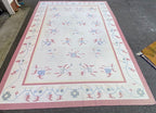 MANSION SIZED KILIM HAND KNOTTED RUG, 12.3 x 18.2 (373cm x 554cm)