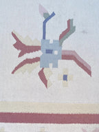 MANSION SIZED KILIM HAND KNOTTED RUG, 12.3 x 18.2 (373cm x 554cm)