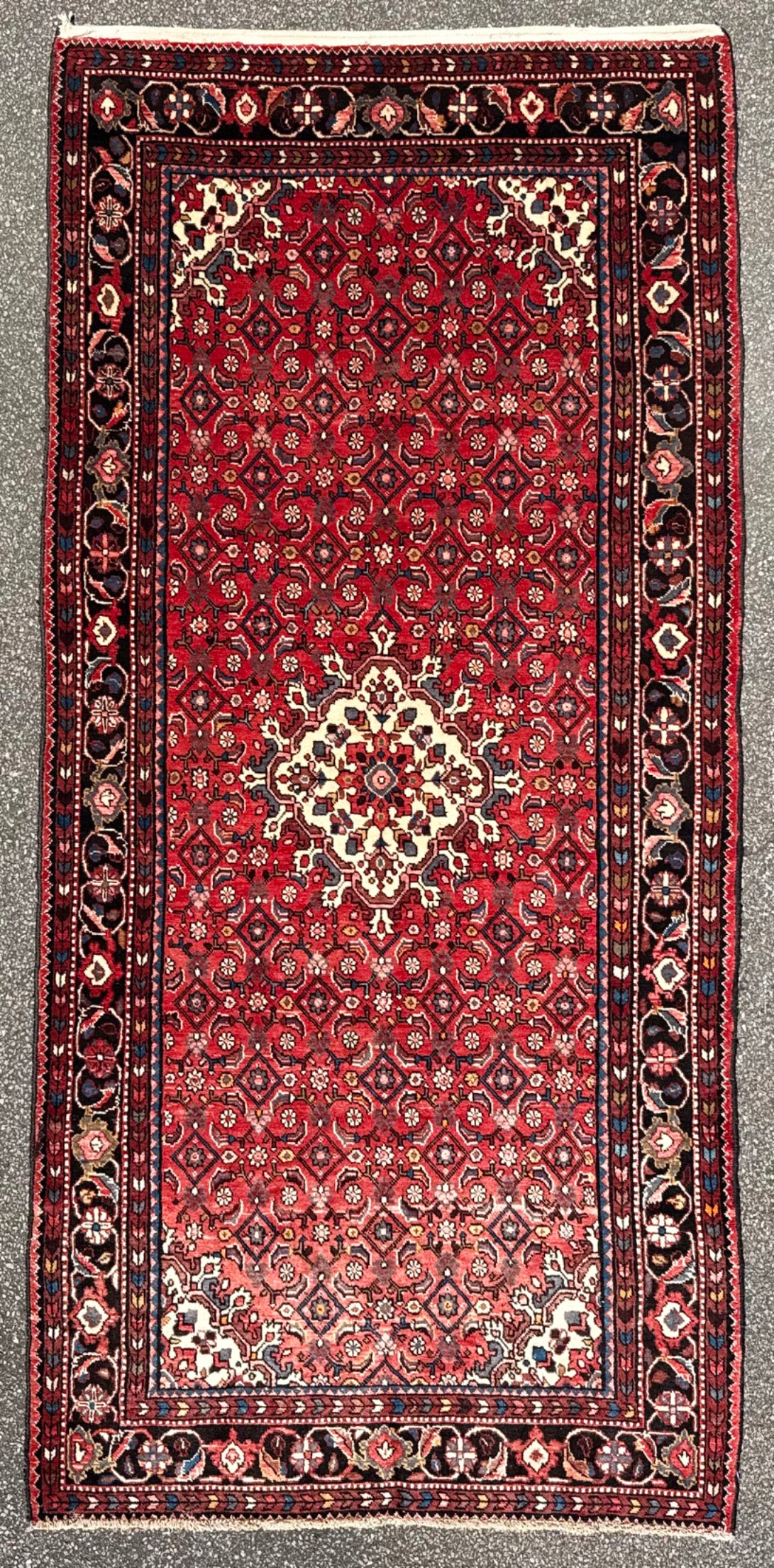 PERSIAN TABRIZ MAHI-HERATI HAND-KNOTTED RUG, 5.0 x 10.8 (152cm x 325cm)