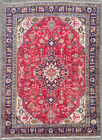 VINTAGE PERSIAN HERIZ HAND KNOTTED RUG, 8.2 x 11.3 (249cm x 343cm)