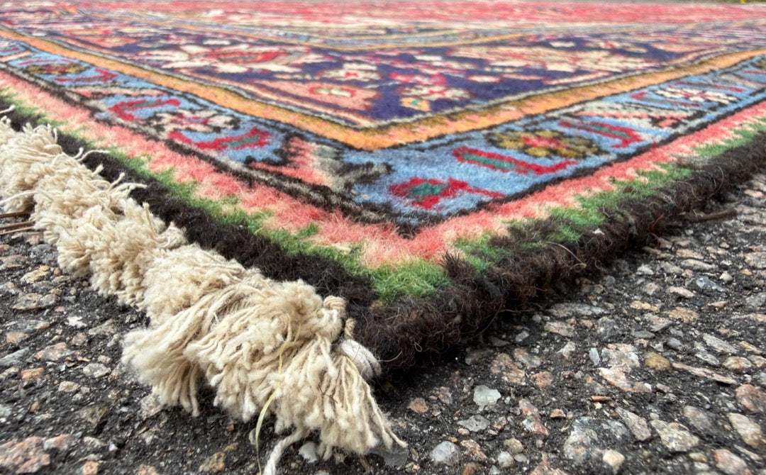 VINTAGE PERSIAN HERIZ HAND KNOTTED RUG, 8.2 x 11.3 (249cm x 343cm)