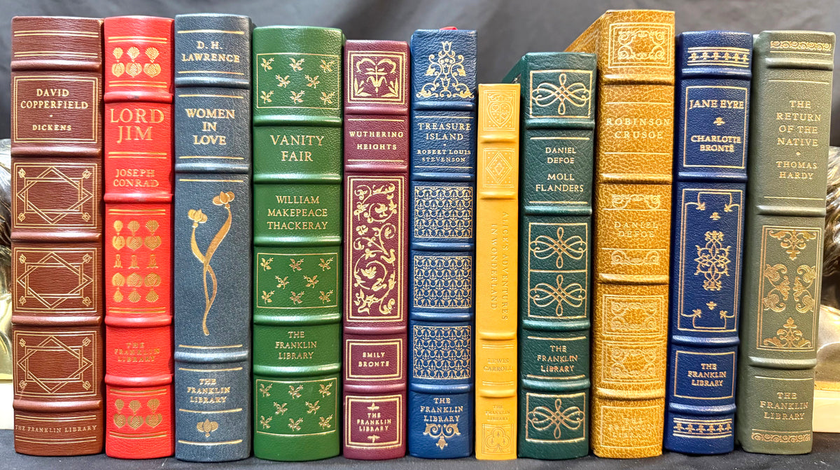 FRANKLIN LIBRARY 100 GREATEST BOOKS OF ALL TIME, ENGLISH AUTHORS, 11 VOLUMES