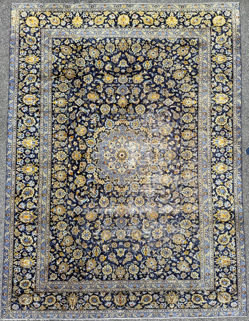 ANTIQUE PERSIAN NAIN HAND KNOTTED RUG, 9.8 x 13.0 (295cm x 396cm)