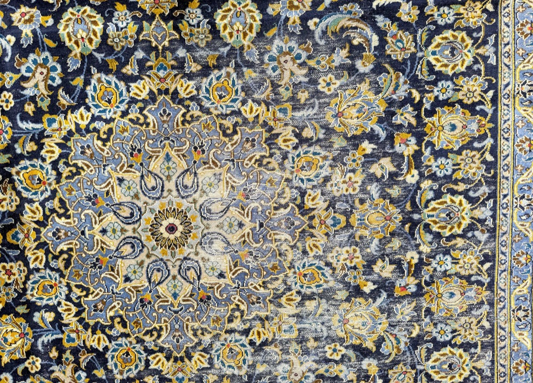 ANTIQUE PERSIAN NAIN HAND KNOTTED RUG, 9.8 x 13.0 (295cm x 396cm)