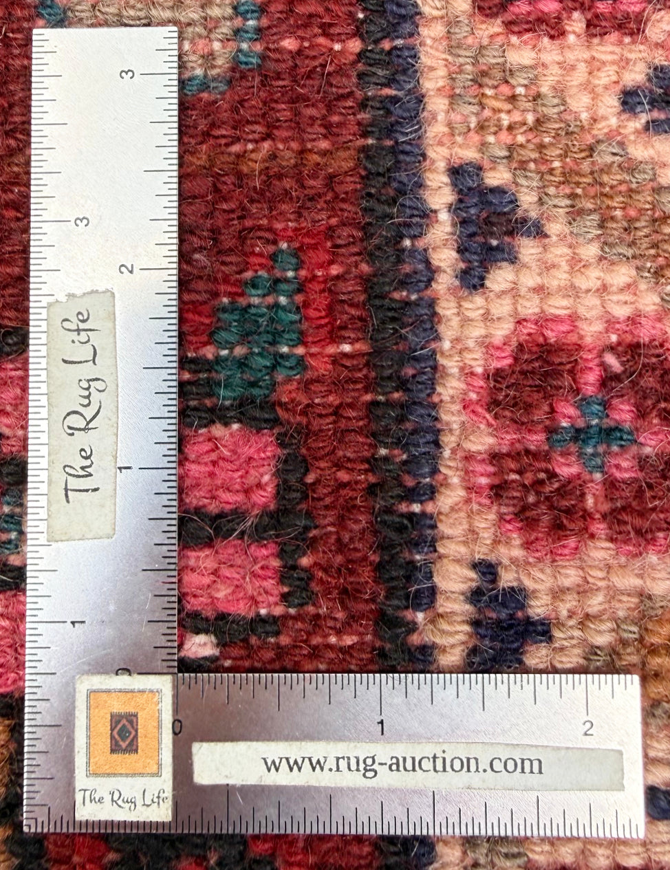 ANTIQUE PERSIAN HERIZ HAND KNOTTED RUG, 4.6 x 9.0 (137cm x 274cm)